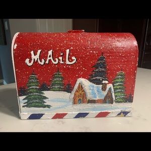 Christmas scene mailbox
